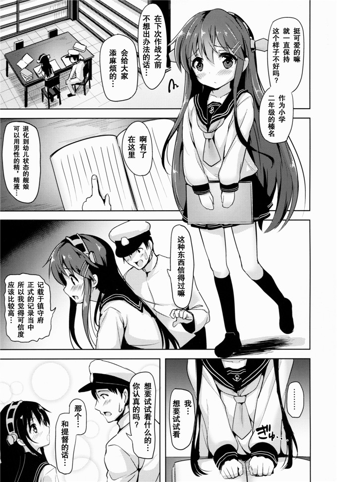 里番漫画：萝莉榛名提督的精液回到原书