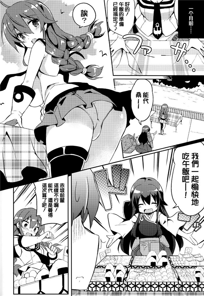 (C87)[无毒汉化组]黑丝少女漫画之能代頑張ってダイエットします!