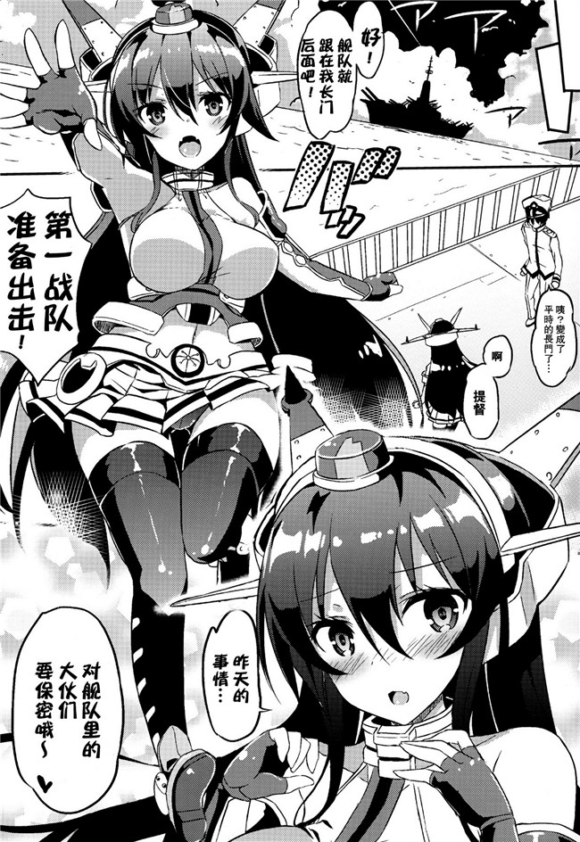 无毒汉化组(C87)AV女优漫画本子之実は長門さんは超可愛い物好き!だったのです。