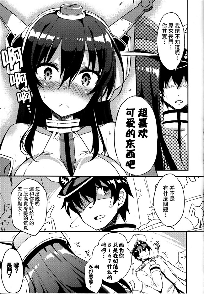 无毒汉化组(C87)AV女优漫画本子之実は長門さんは超可愛い物好き!だったのです。