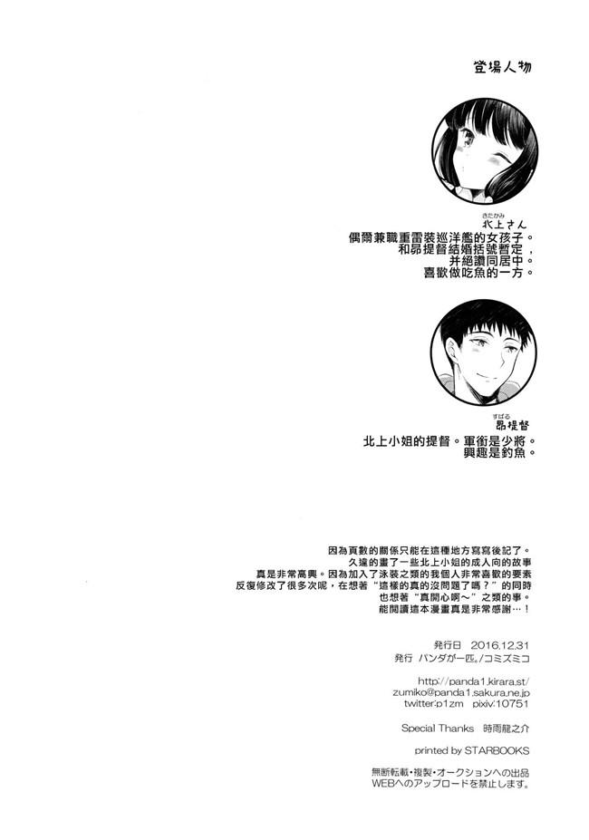 里番之[Pandagaippiki.(Komi Zumiko)]Minami no Shima no Kitakami-sanh漫画(Kantai Collection -KanColle-)