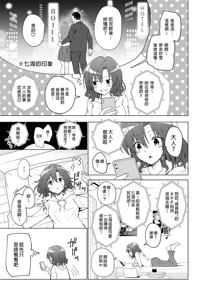 工口少女漫画之[かみか堂(銀曜ハル)]開始了爸爸活(1)女大生篇